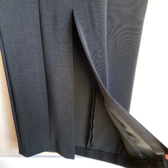 VTG Alex Evenings Black Halter Formal Gown Sz 8 Sheath Maxi Dress Pearl Collar - Picture 13 of 17